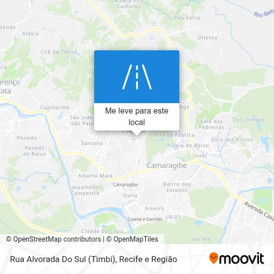 Rua Alvorada Do Sul (Timbi) mapa