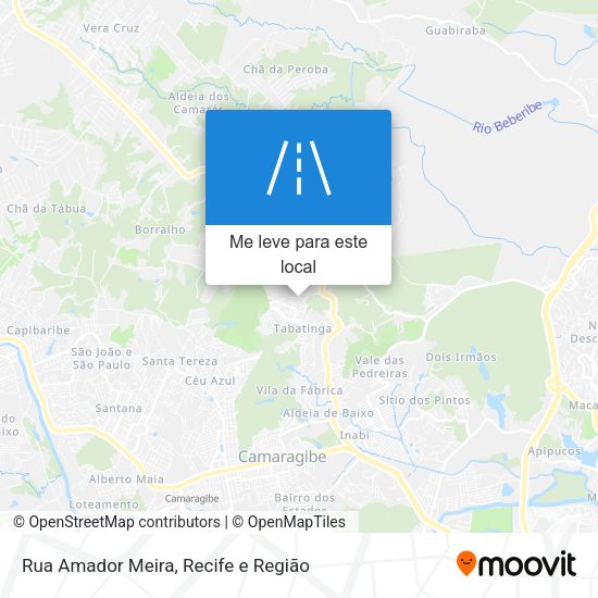 Rua Amador Meira mapa