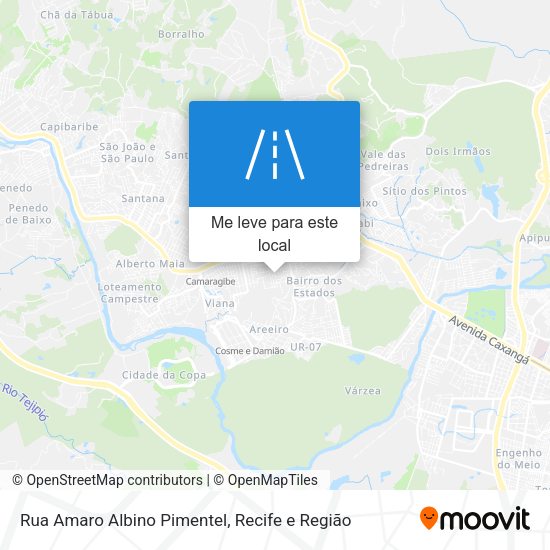 Rua Amaro Albino Pimentel mapa
