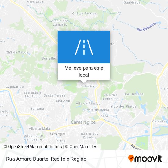 Rua Amaro Duarte mapa