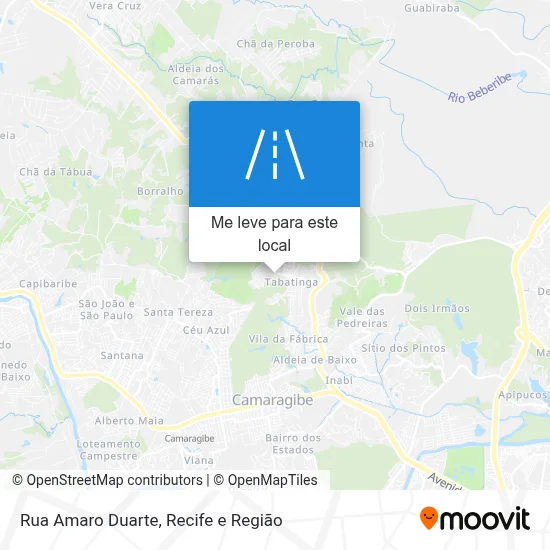 Rua Amaro Duarte mapa