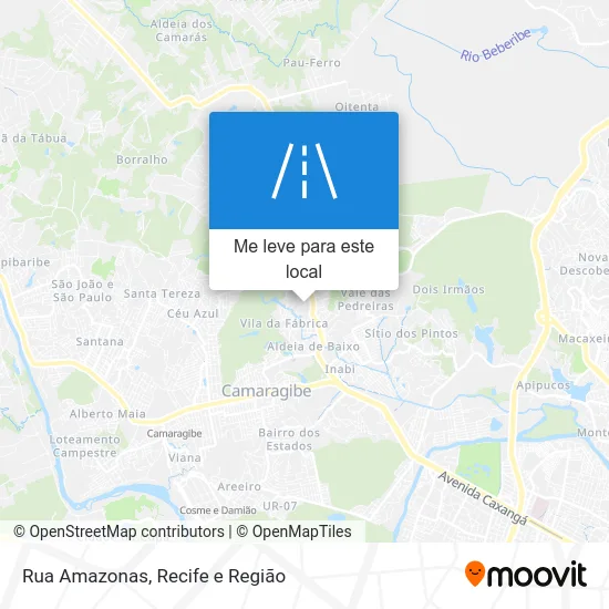Rua Amazonas mapa