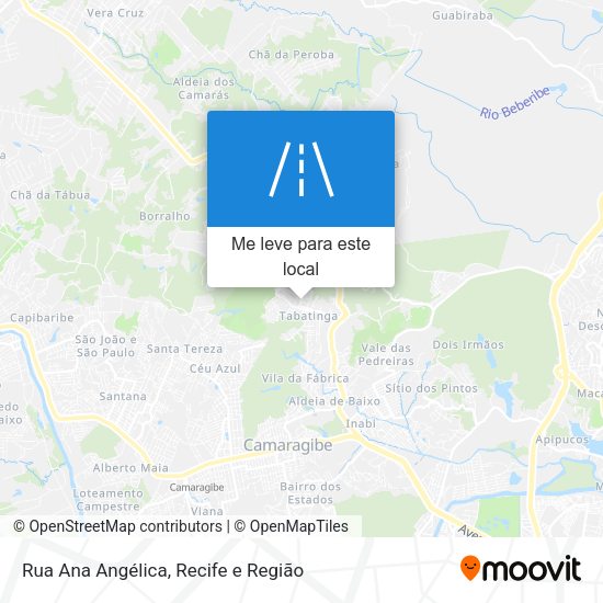 Rua Ana Angélica mapa