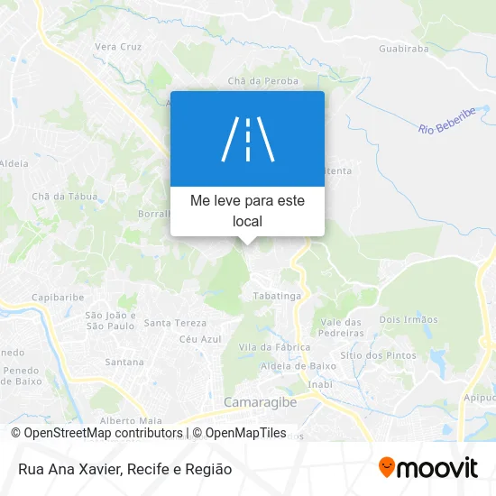 Rua Ana Xavier mapa