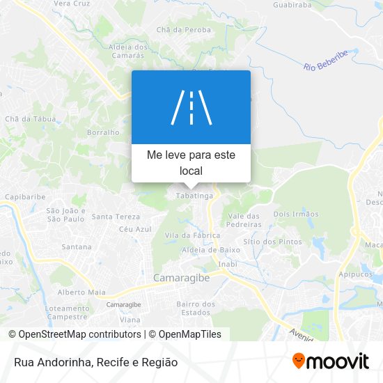 Rua Andorinha mapa