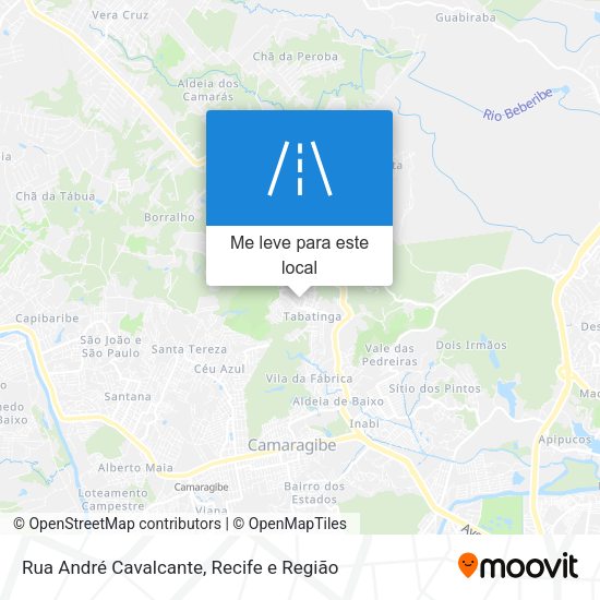 Rua André Cavalcante mapa