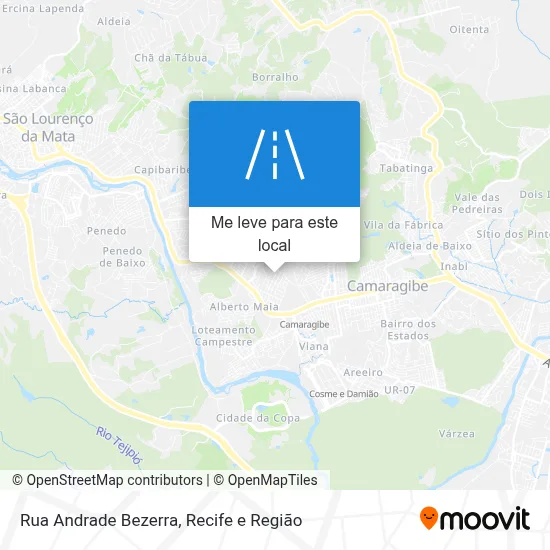 Rua Andrade Bezerra mapa