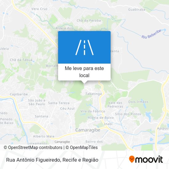 Rua Antônio Figueiredo mapa