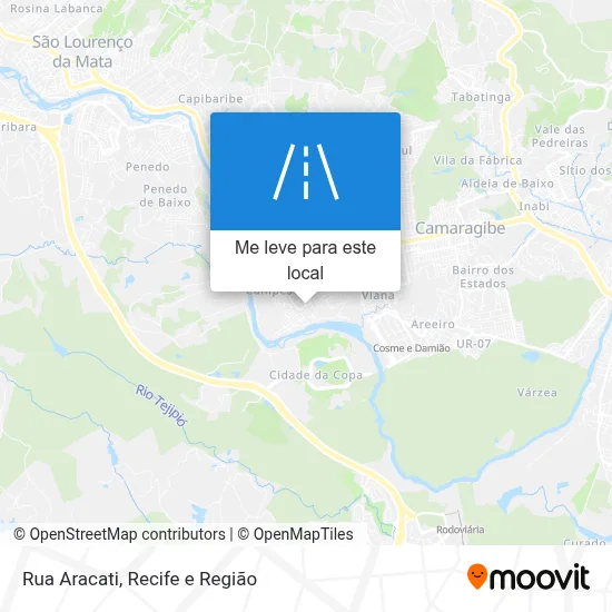 Rua Aracati mapa