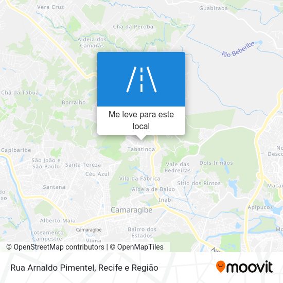 Rua Arnaldo Pimentel mapa