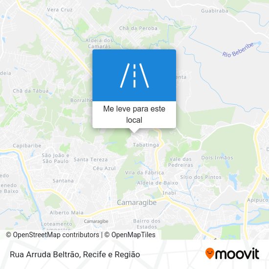Rua Arruda Beltrão mapa