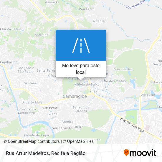 Rua Artur Medeiros mapa