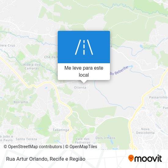 Rua Artur Orlando mapa