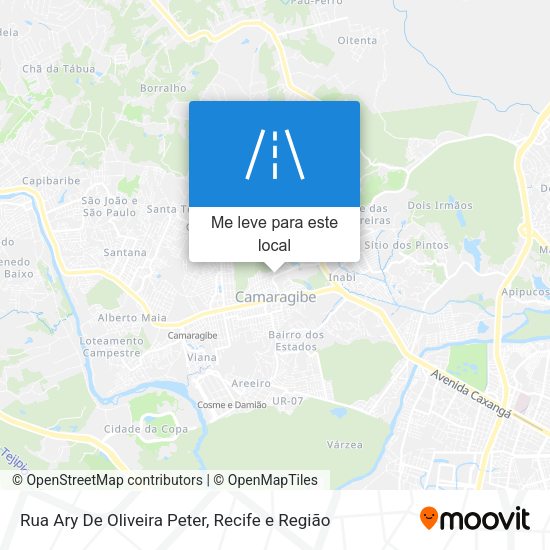 Rua Ary De Oliveira Peter mapa