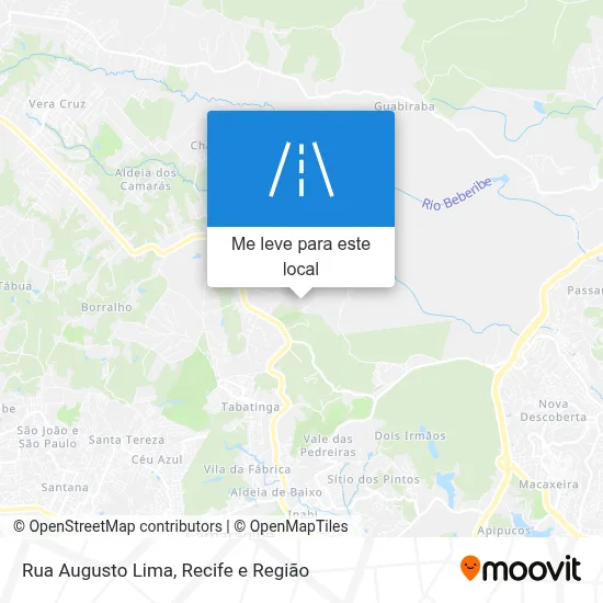 Rua Augusto Lima mapa