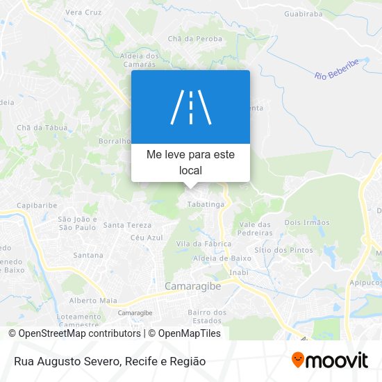 Rua Augusto Severo mapa