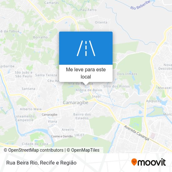 Rua Beira Rio mapa