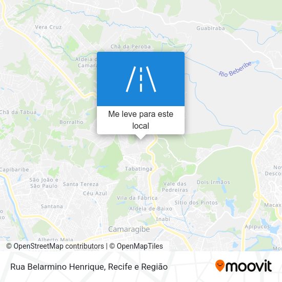 Rua Belarmino Henrique mapa