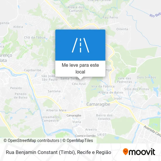 Rua Benjamin Constant (Timbi) mapa