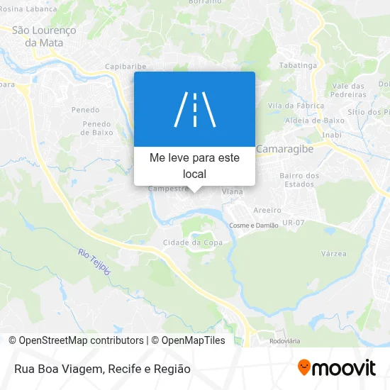Rua Boa Viagem mapa