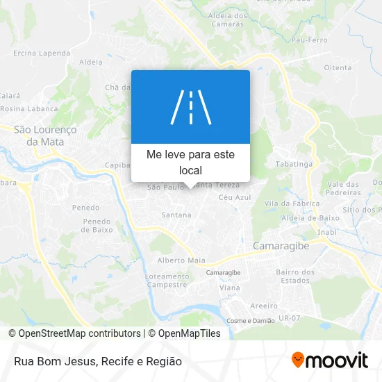 Rua Bom Jesus mapa
