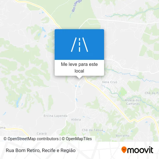 Rua Bom Retiro mapa
