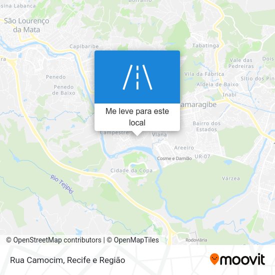 Rua Camocim mapa