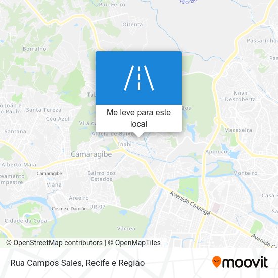 Rua Campos Sales mapa