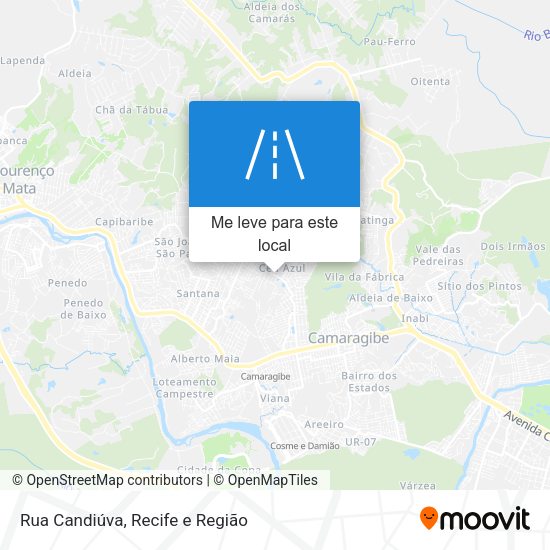 Rua Candiúva mapa