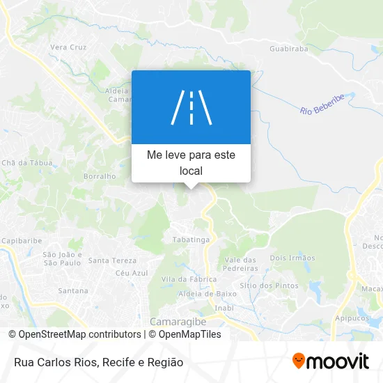Rua Carlos Rios mapa