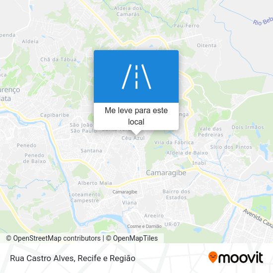 Rua Castro Alves mapa