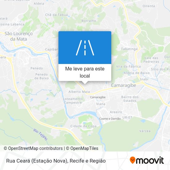 Rua Ceará (Estação Nova) mapa
