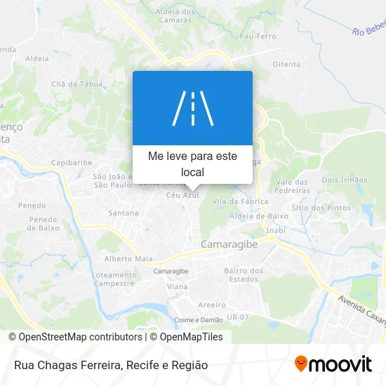 Rua Chagas Ferreira mapa