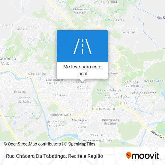 Rua Chácara Da Tabatinga mapa