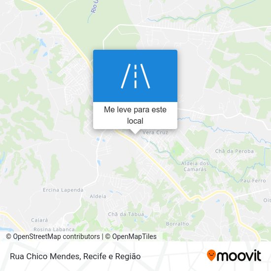 Rua Chico Mendes mapa