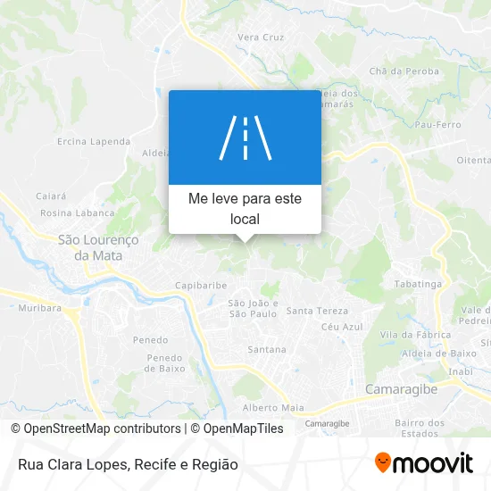 Rua Clara Lopes mapa