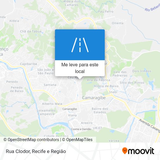 Rua Clodor mapa