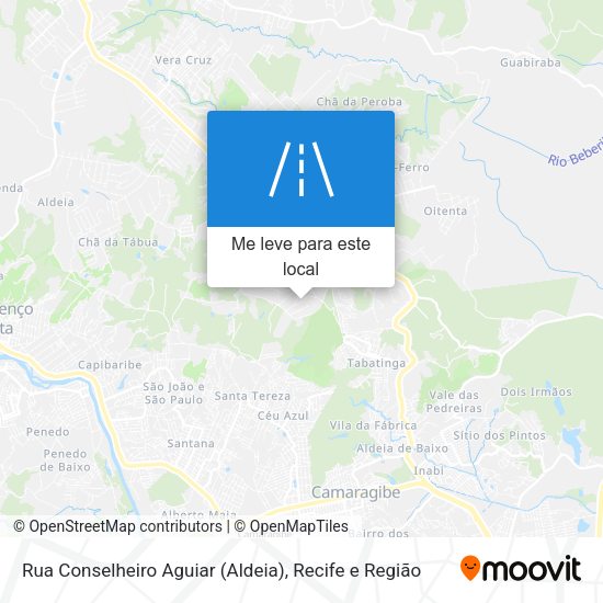 Rua Conselheiro Aguiar (Aldeia) mapa
