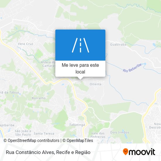 Rua Constâncio Alves mapa