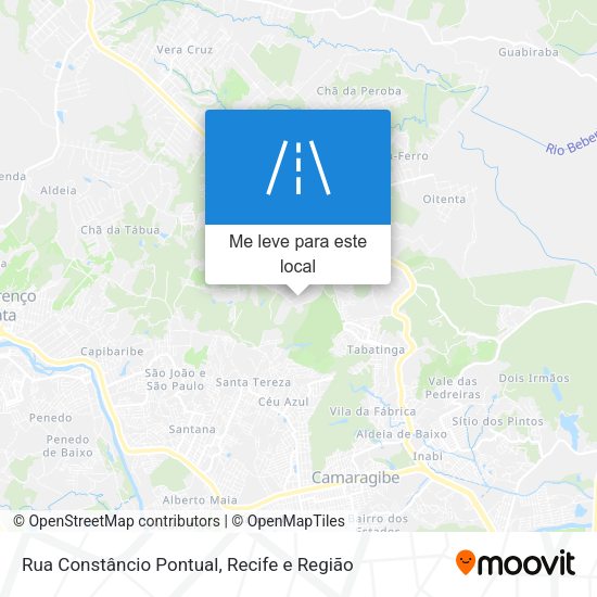 Rua Constâncio Pontual mapa