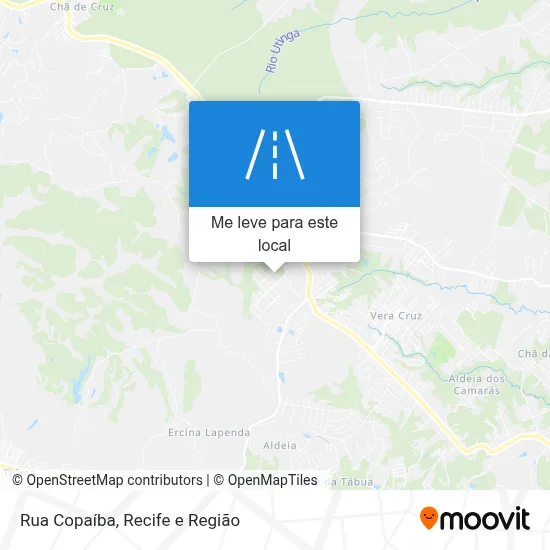 Rua Copaíba mapa