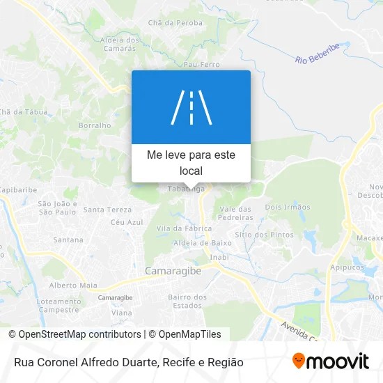 Rua Coronel Alfredo Duarte mapa