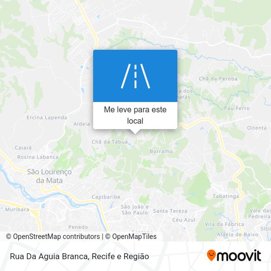 Rua Da Aguia Branca mapa
