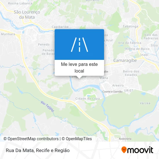 Rua Da Mata mapa