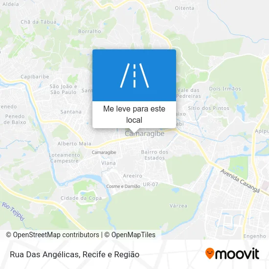 Rua Das Angélicas mapa