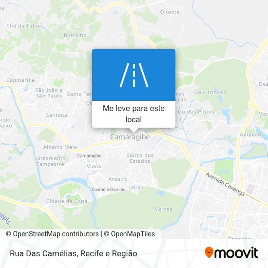 Rua Das Camélias mapa