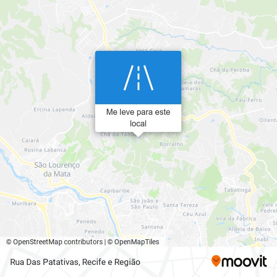 Rua Das Patativas mapa