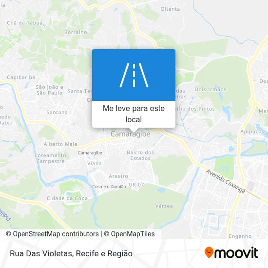 Rua Das Violetas mapa
