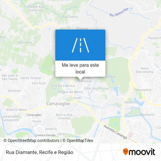 Rua Diamante mapa