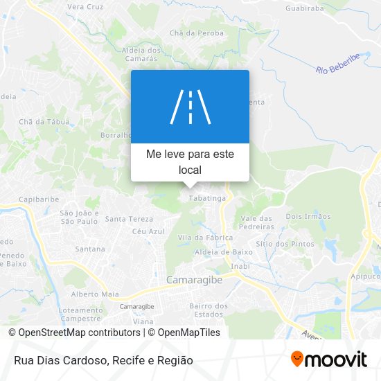 Rua Dias Cardoso mapa